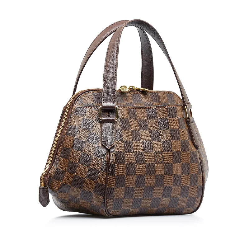 Louis Vuitton tote bags with a printed LV logo on the front for brand visibilityLouis Vuitton Damier Ebene Belem PM (qbhr5H)