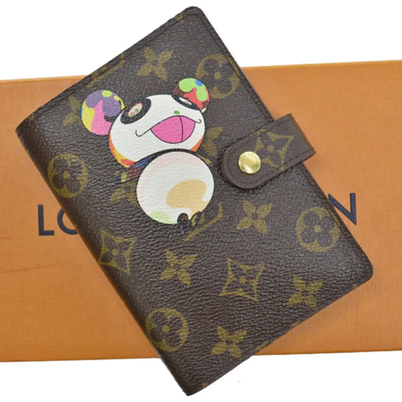 Louis Vuitton tote bags with a water - resistant coating for outdoor useLouis Vuitton Brown Canvas Agenda wallet accessories