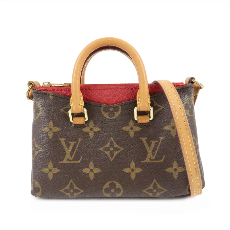 Louis Vuitton Alma bags with a detachable shoulder strap for versatilityLouis Vuitton Nano Pallas Shoulder Bag Cerise M61254