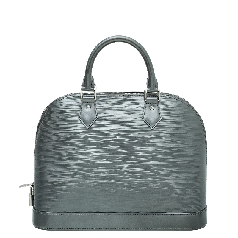 Ladies Louis Vuitton shoulder bags with a magnetic - closure flap for easeLouis Vuitton Anthracite Alma PM Bag