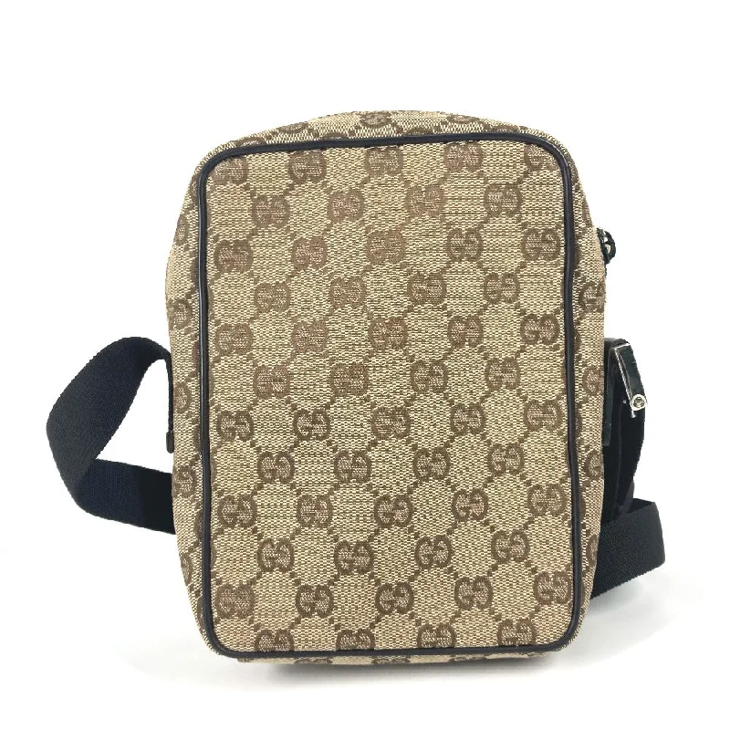 Medium - sized Women Gucci handbags for everyday useGUCCI Shoulder Bag 018 1619 Canvas / leather beige Pochette GG Women Secondhand