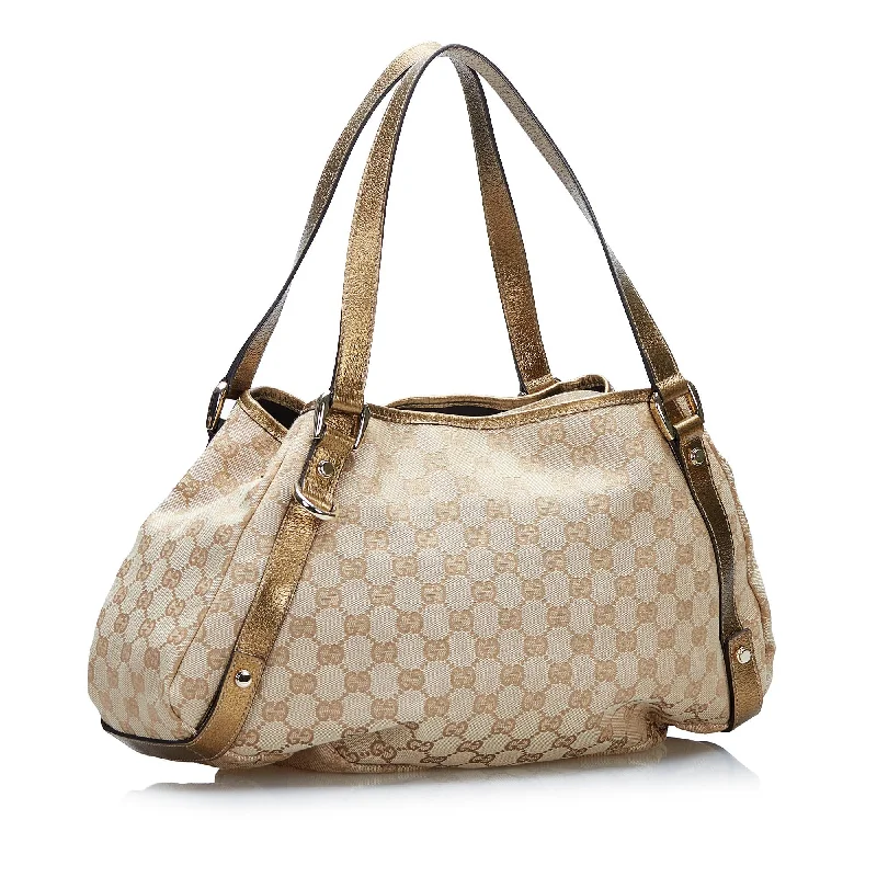 Women Gucci crossbody bags with a keychain holderGucci GG Canvas Abbey D-Ring Hobo (P6MVMY)