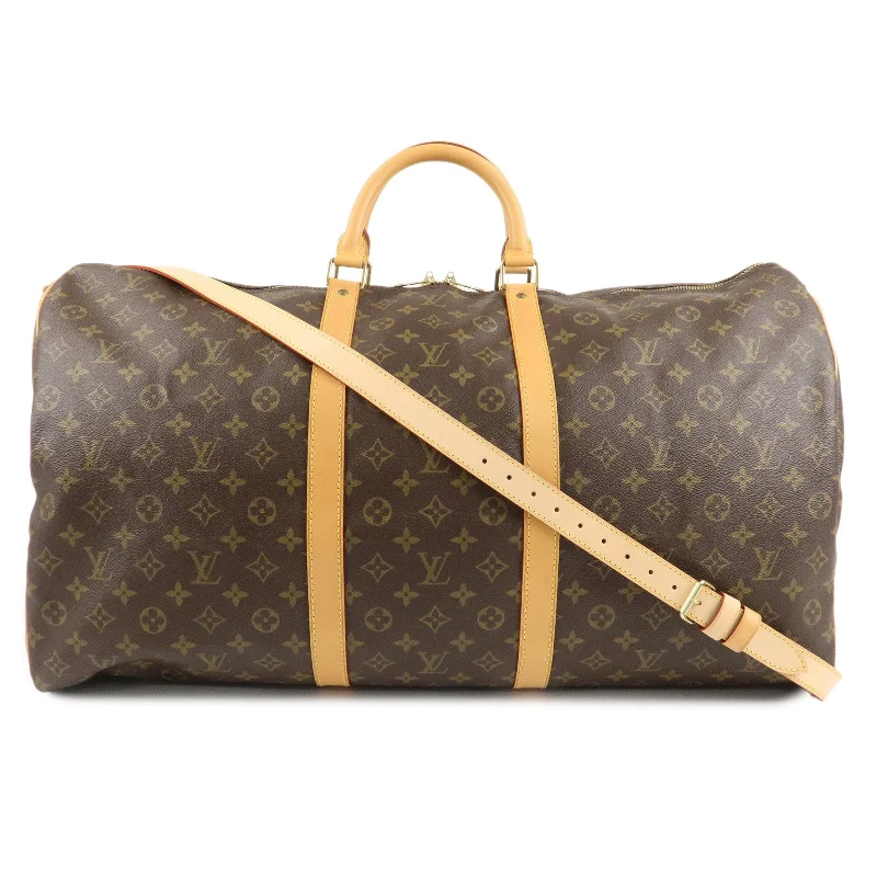 Louis Vuitton bags with a detachable mobile phone holder for convenienceLouis Vuitton Monogram Keep All Bandouliere 60 Bag M41412