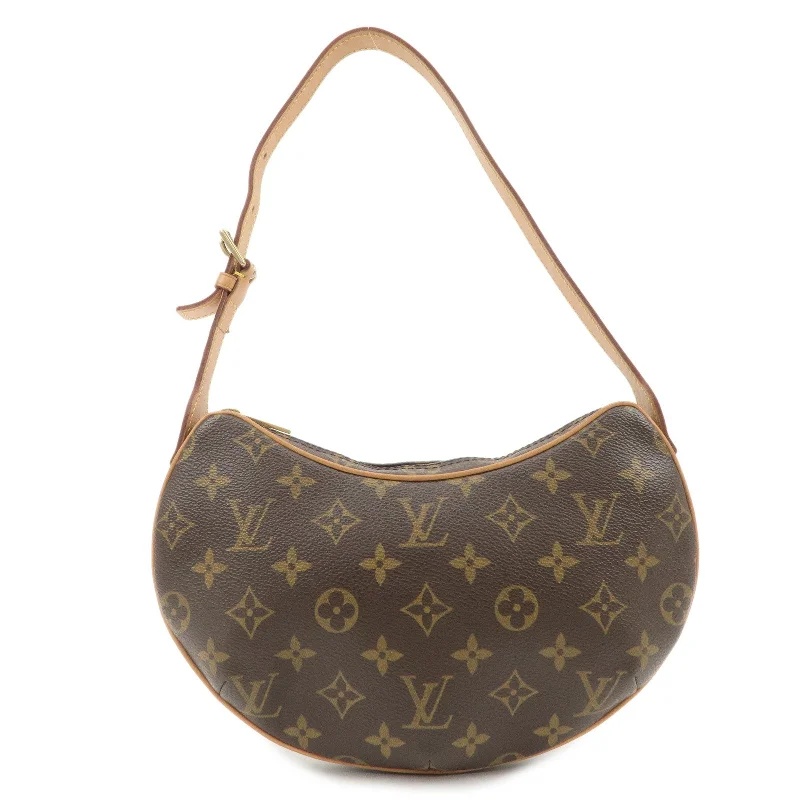 Louis Vuitton handbags with a beaded trim for a touch of glamourLouis Vuitton Monogram Pochette Croissant Shoulder Bag M51510