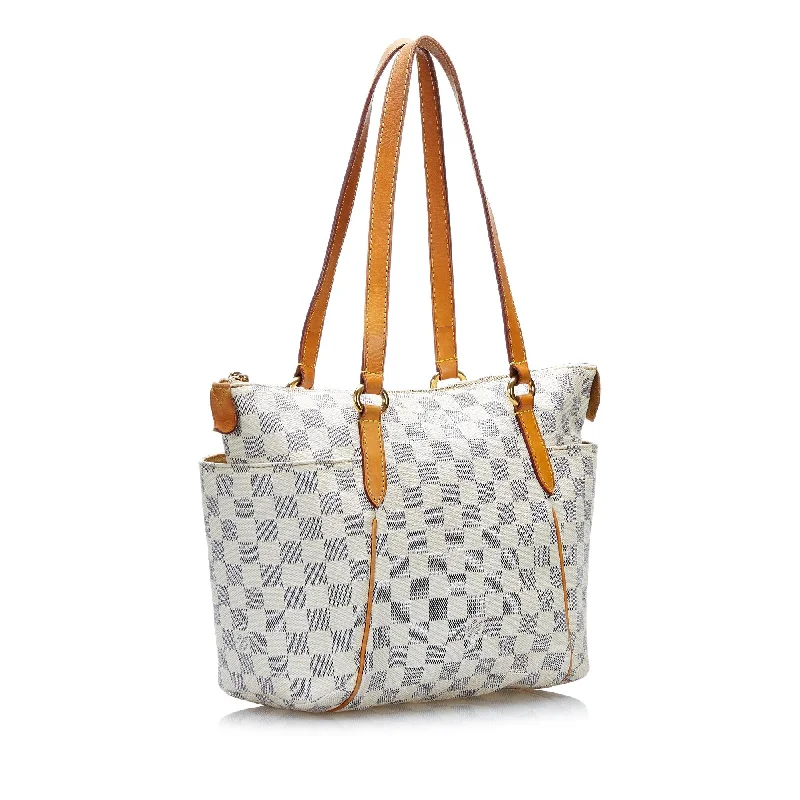 Louis Vuitton bags with a magnetic snap closure for easy accessLouis Vuitton Damier Azur Totally PM (37017)