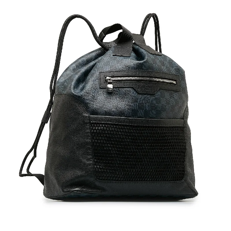 Louis Vuitton bags with a detachable mirror inside for on - the - go touch - upsLouis Vuitton Damier Cobalt Matchpoint Hybrid Backpack (XFKUUv)