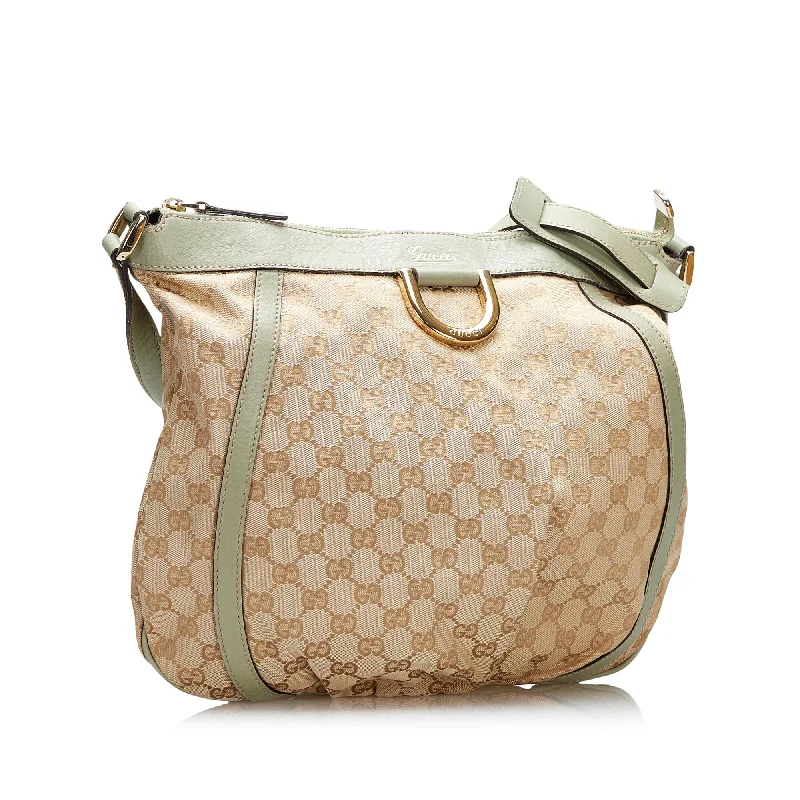 Women Gucci bags with a detachable mirror insideGucci GG Canvas Abbey D-Ring Crossbody Bag (68SCNu)