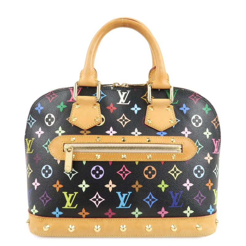 Louis Vuitton backpacks with a sleek, minimalist design for styleLouis Vuitton Monogram Multicolor Alma Hand Bag Noir M92646