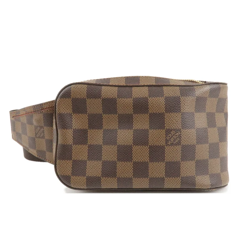 Louis Vuitton bags with a detachable mirror inside for on - the - go touch - upsLouis Vuitton Damier Geronimos Body Bag Waist Bag N51994