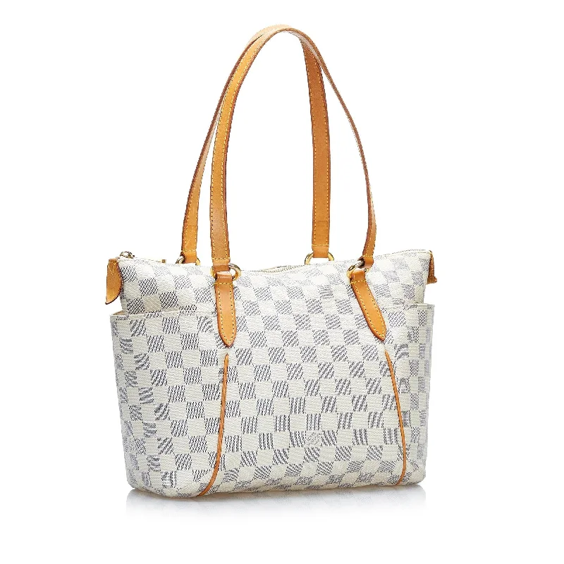 Ladies Louis Vuitton shoulder bags with a single - handle silhouetteLouis Vuitton Damier Azur Totally PM (XVuN4O)