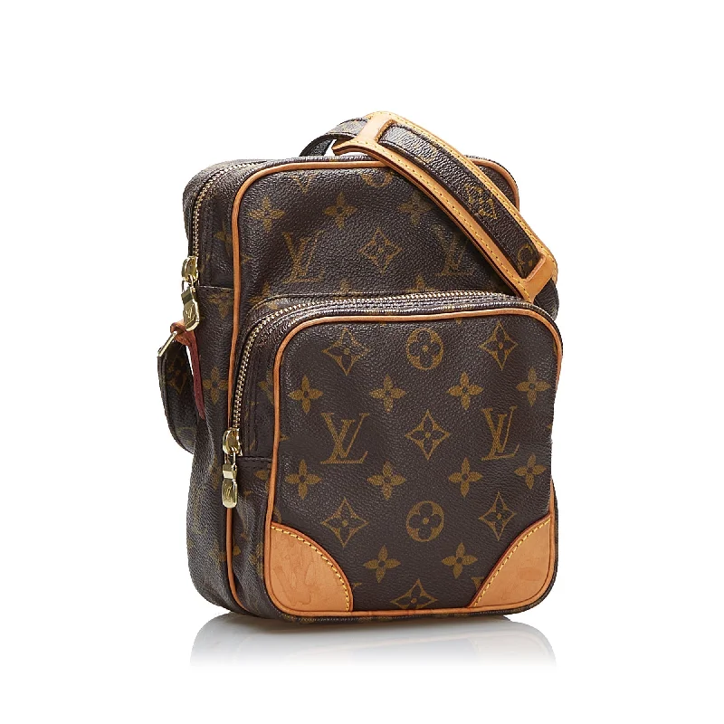 Louis Vuitton crossbody bags with a printed floral pattern for femininityLouis Vuitton Amazone Monogram Canvas