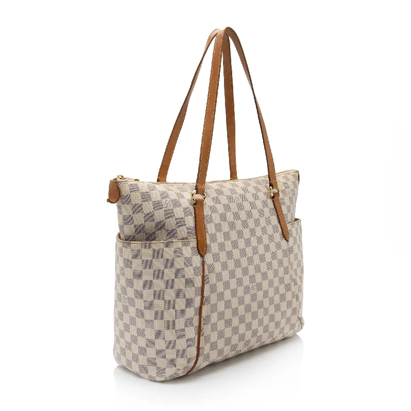 Louis Vuitton crossbody bags with a keychain holder for practicalityLouis Vuitton Damier Azur Totally GM Tote (oNsyAh)