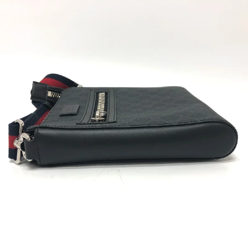 Ladies Gucci shoulder bags with a wide - width strapGUCCI Shoulder Bag 523599 GG Supreme Canvas gray GG Supreme Small messenger bag mens Used