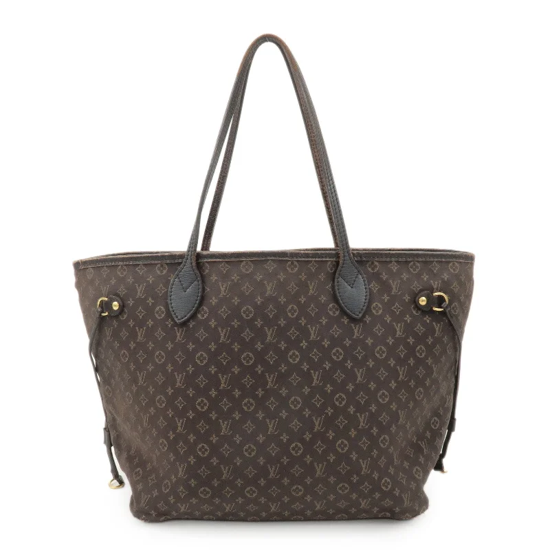 Ladies Louis Vuitton shoulder bags with a single - handle silhouetteLouis Vuitton Monogram Idylle Neverfull MM Tote Bag Fuzan M40513