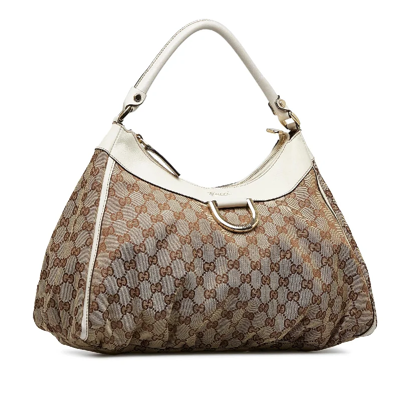 Ladies Gucci handbags with a detachable coin purse insideGucci GG Canvas Abbey D-Ring Hobo (SHG-2f8JeY)