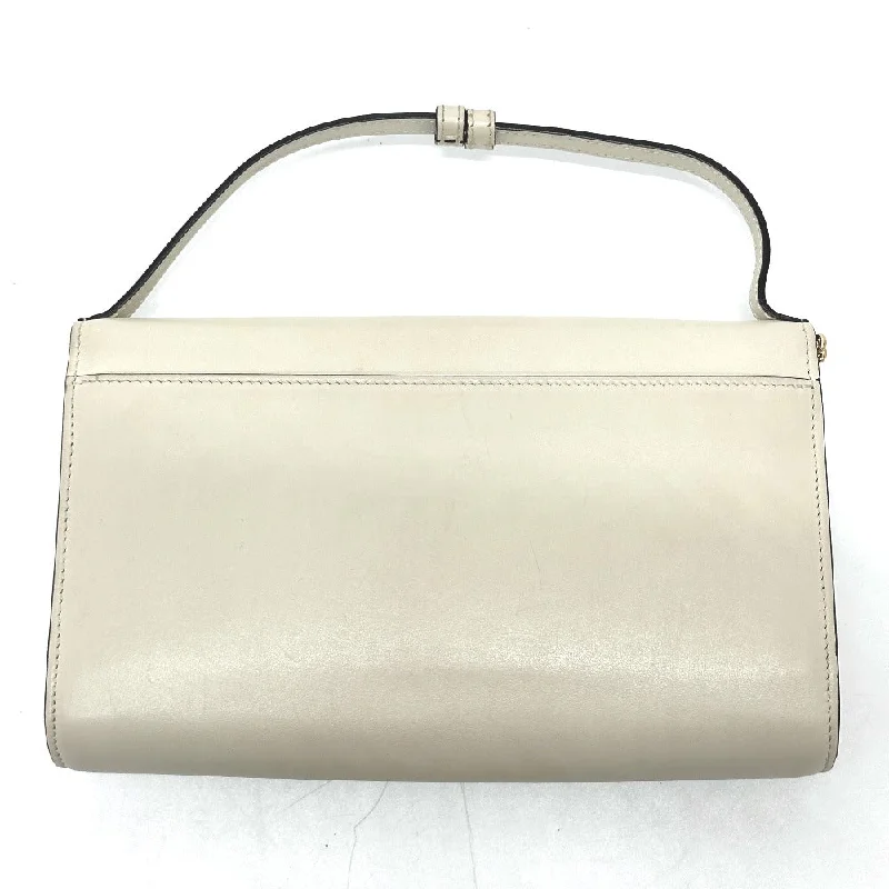 Women Gucci Sylvie bags with a detachable ribbon detailGUCCI Shoulder Bag 572375 leather off white Zumi bag Women Secondhand