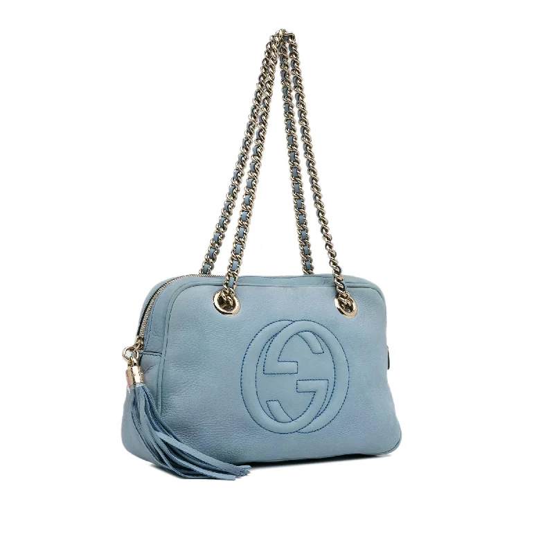 Ladies Gucci Dionysus bags with a chain - link shoulder strapGucci Soho Chain Shoulder Bag (SHG-kIqnR7)