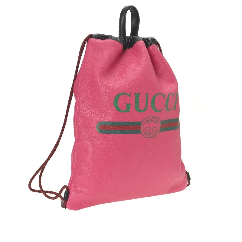 Gucci backpacks for women with a sleek silhouetteGucci Print Drawstring Backpack