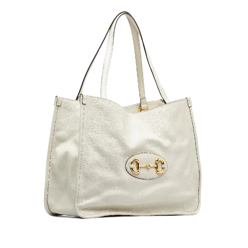 Gucci tote bags for women with a spacious interiorGucci Horsebit 1955 Tote (SHG-GHJPK3)