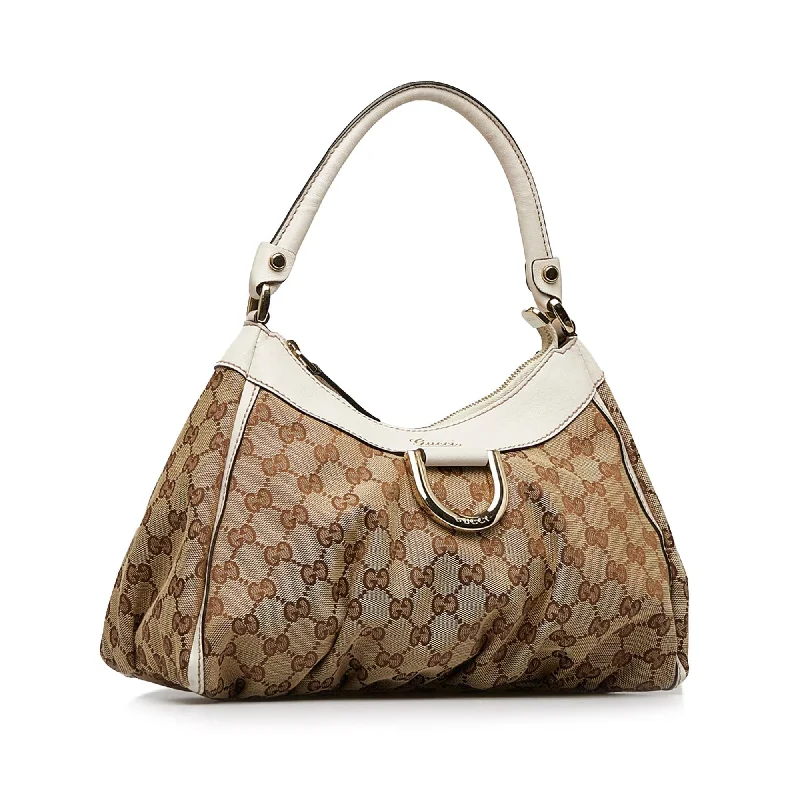 Women Gucci crossbody bags with a printed floral patternGucci GG Canvas Abbey D-Ring Handbag (y077X0)