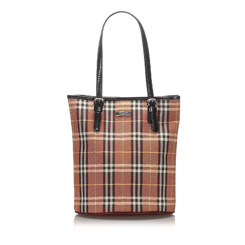 Pet - Friendly Burberry Pet Carrier BagsBurberry Brown Canvas Fabric House Check Tote Bag United Kingdom