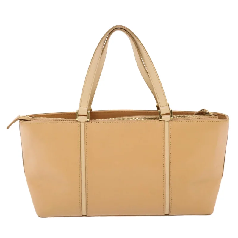 Sustainable Burberry Bags Made from Recycled MaterialsBurberry Hand Bag Leather Beige Auth ep1293