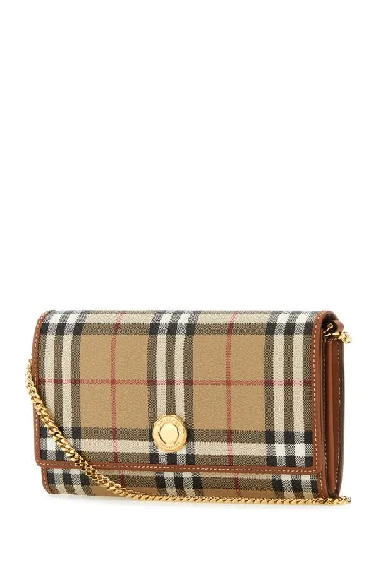 Burberry Bags with Chain Straps for a Chic VibeBurberry Woman Printed Canvas Wallet