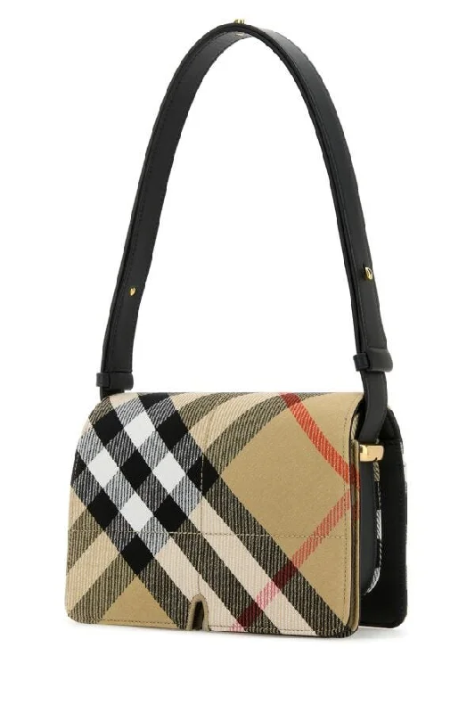 Light - Colored Burberry Bags for Spring and SummerBurberry Woman Printed Canvas Snip Shoulder Bag