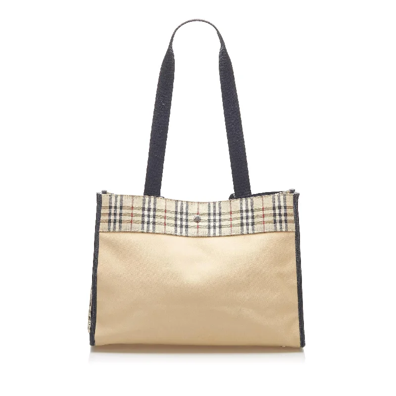 Trendy Burberry Hobo Bags for Casual WearBurberry House Check Nylon Tote Bag (SHG-16629)