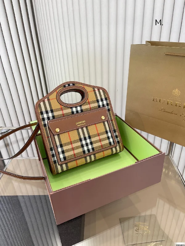 Burberry Bags with Hidden Pockets for Secret StorageBurberry Check Pocket Handbag