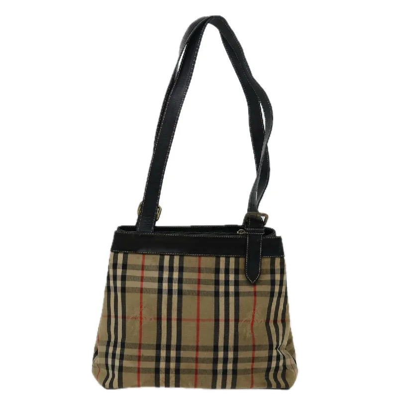 Burberry Bags with Signature Check Pattern in New ShadesBURBERRYSs Nova Check Shoulder Bag Canvas Beige Black  bs12788