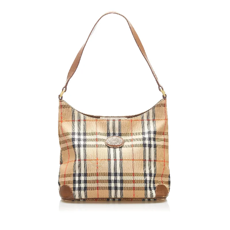 Artistic Print Burberry Bags for Art LoversBurberry Haymarket Check Canvas Shoulder Bag (SHG-16311)