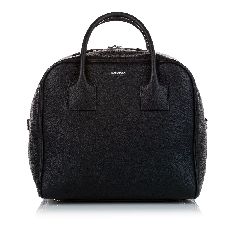 Easy - to - Clean Burberry Bags for Busy LifestylesBurberry Cube Medium Handbag Black