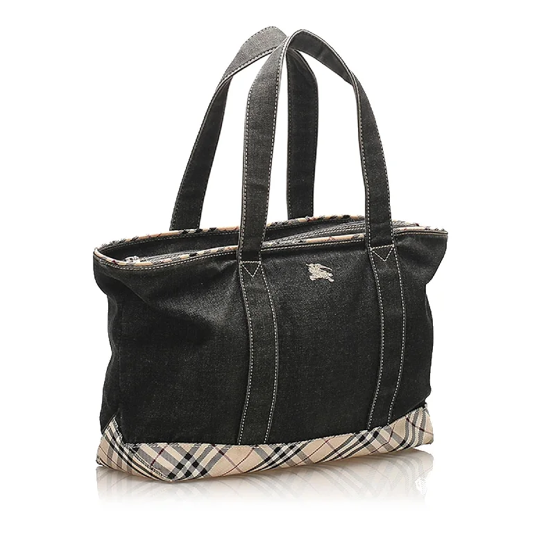 Breathable Burberry Gym Bags for WorkoutsBurberry Denim Handbag (SHG-13562)