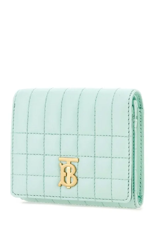 Minimalist Burberry Bags for a Sleek LookBurberry Woman Pastel Light-Blue Nappa Leather Small Lola Wallet