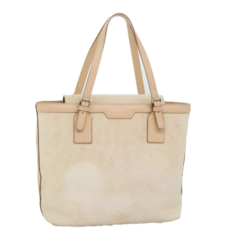 Sustainable and Ethical Burberry Bags for Conscious ConsumersBURBERRY Hand Bag Canvas Beige Auth ti1704