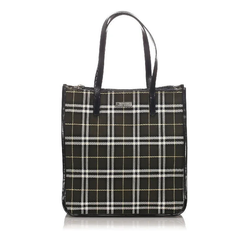 Burberry Bags with Hidden Pockets for Secret StorageBurberry Black Canvas Fabric House Check Tote Bag United Kingdom