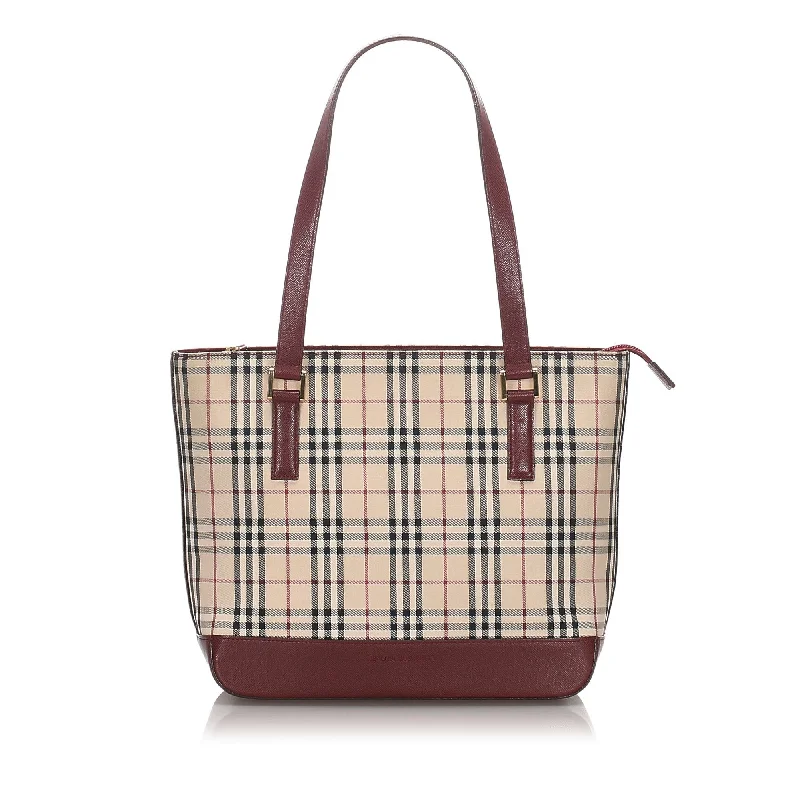 Limited Edition Burberry Bags for CollectorsBurberry Brown Beige Canvas Fabric House Check Tote Bag United Kingdom