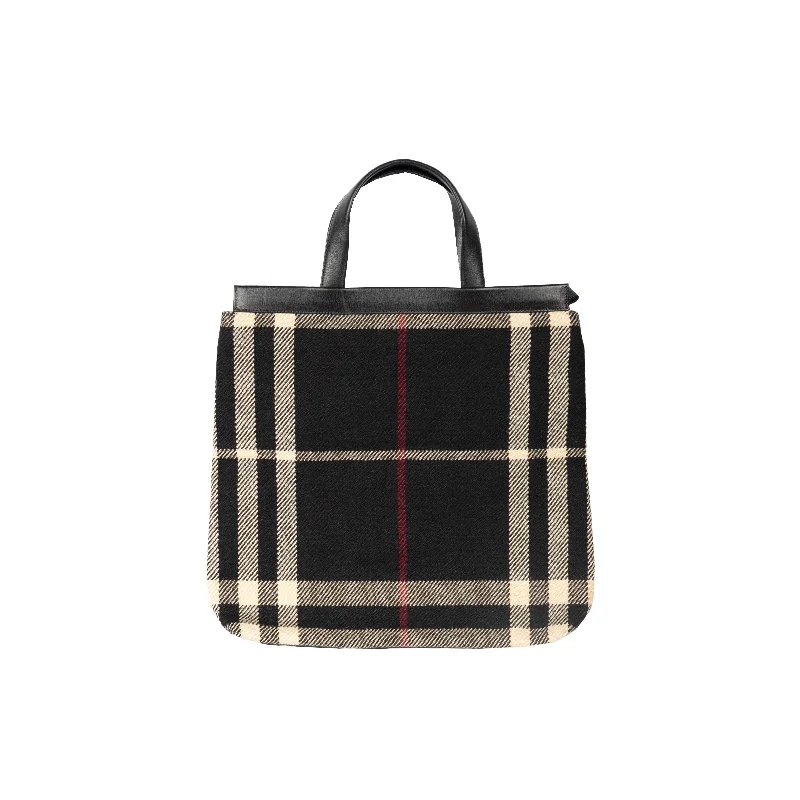 Faux Fur Trimmed Burberry Bags for WinterBURBERRY Burberry Blanket Tote