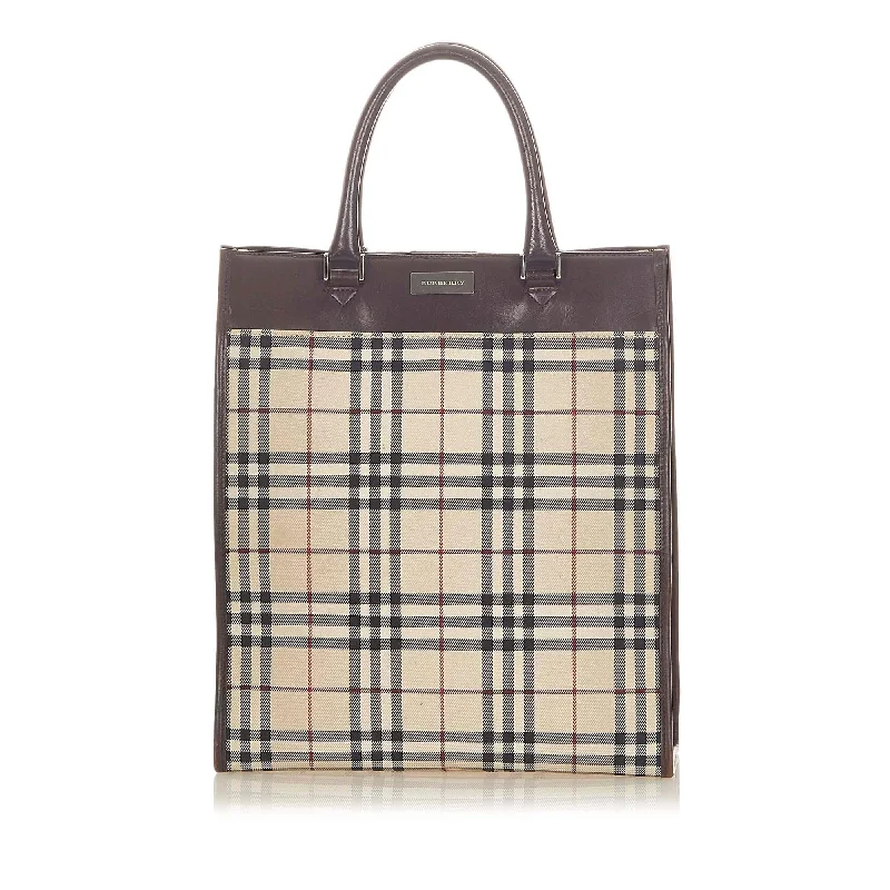 Elegant Burberry Clutch Bags for Formal EventsBurberry House Check Canvas Tote Bag (SHG-20393)