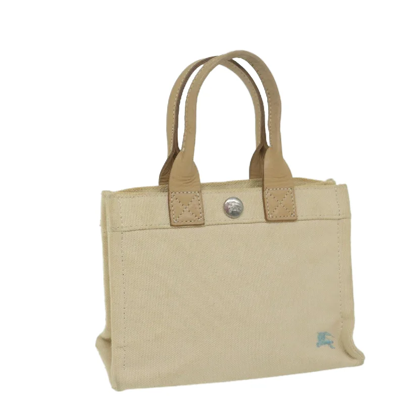 Burberry Bags with RFID Blocking TechnologyBURBERRY Blue Label Hand Bag Canvas Beige Auth ti1470