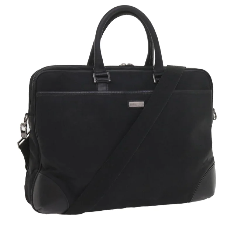 Easy - to - Clean Burberry Bags for Busy LifestylesBURBERRY Black label Hand Bag Nylon 2way Black Auth ki3666