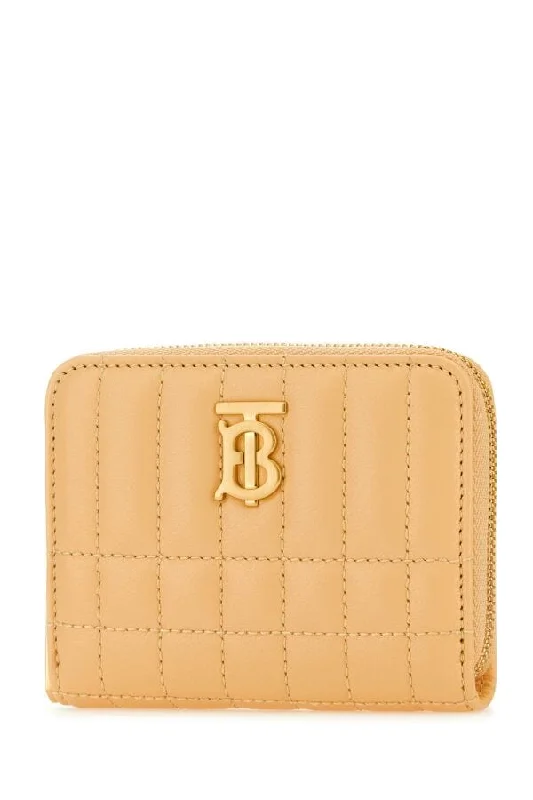 Burberry Bags with Detachable Straps for CustomizationBurberry Woman Peach Nappa Leather Wallet