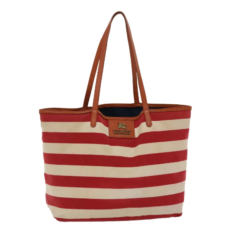 Quilted Burberry Bags for a Luxurious FeelBURBERRY Blue Label Tote Bag Canvas Red White Auth bs6604