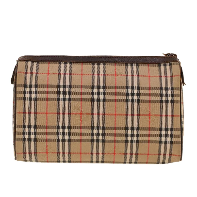 Pattern - Mixing Burberry Bags for a Fashion - Forward LookBURBERRYSs Nova Check Clutch Bag Nylon Beige  am4307