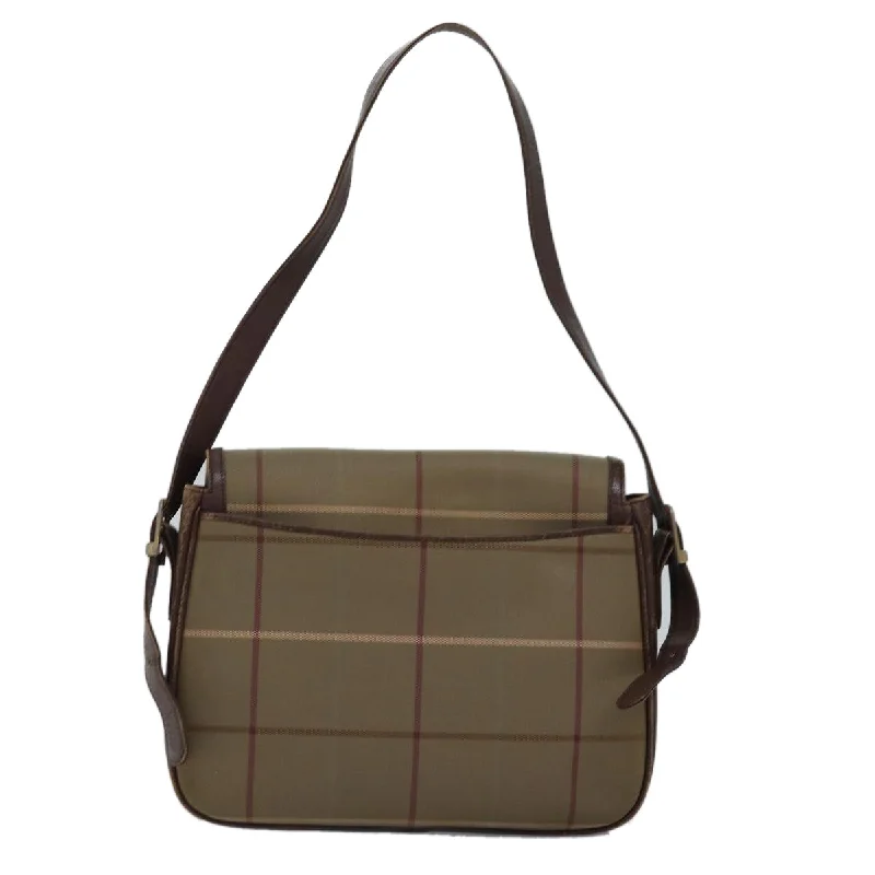 Functional Burberry Diaper Bags for New MomsBURBERRYSs Nova Check Shoulder Bag Canvas Beige Brown  ep4359