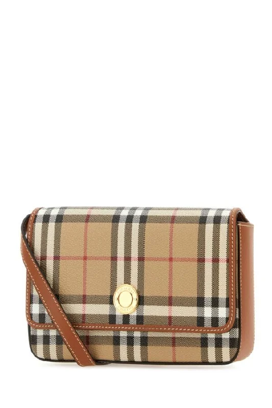 Burberry Bags with Adjustable Shoulder Straps for ComfortBurberry Woman Printed Canvas Hampshire Crossbody Bag