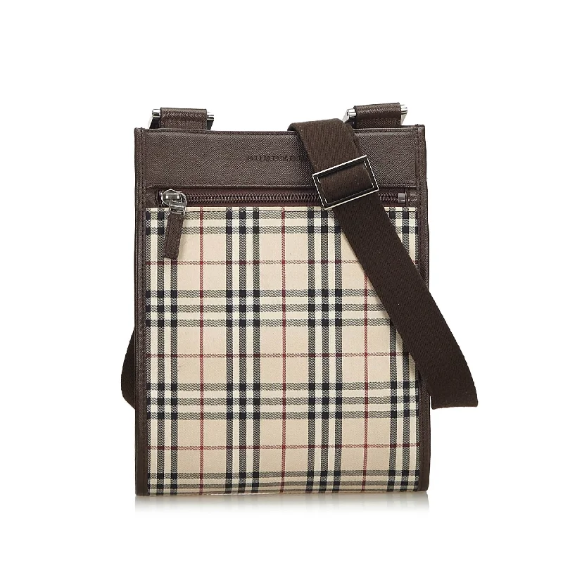 Foldable Burberry Shopping Bags for ConvenienceBurberry Brown House Check Canvas Crossbody Bag United Kingdom