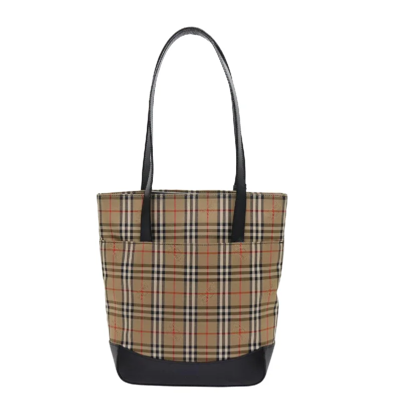 Travel - Approved Burberry Carry - on BagsBURBERRYSs Nova Check Tote Bag Nylon Canvas Beige  63114