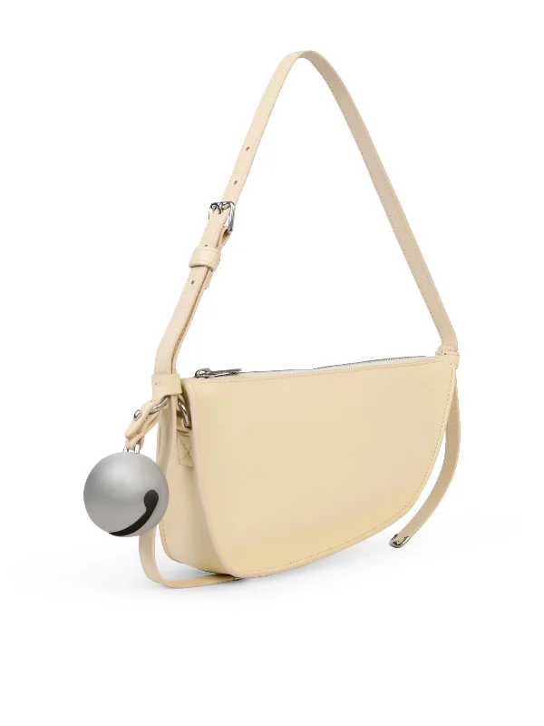 Metallic Finish Burberry Bags for a Glam LookBurberry Ivory Leather Bag Woman